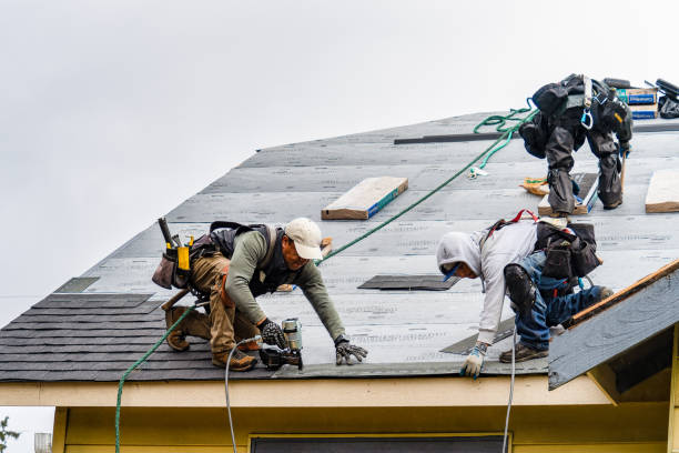 Professional Roof Replacement technician working in Bippus, IN